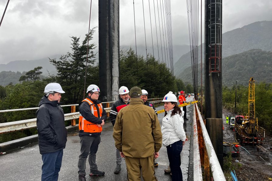 Inspección en terreno y medidas de seguridad tras incidencia en el Puente Yelcho